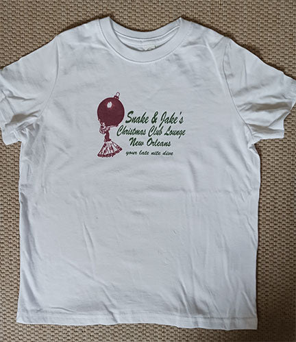 SNAKE & JAKE'S TODDLER TEE WHITE WITH RETRO LOGO  * SIZE 5/6 ONLY*