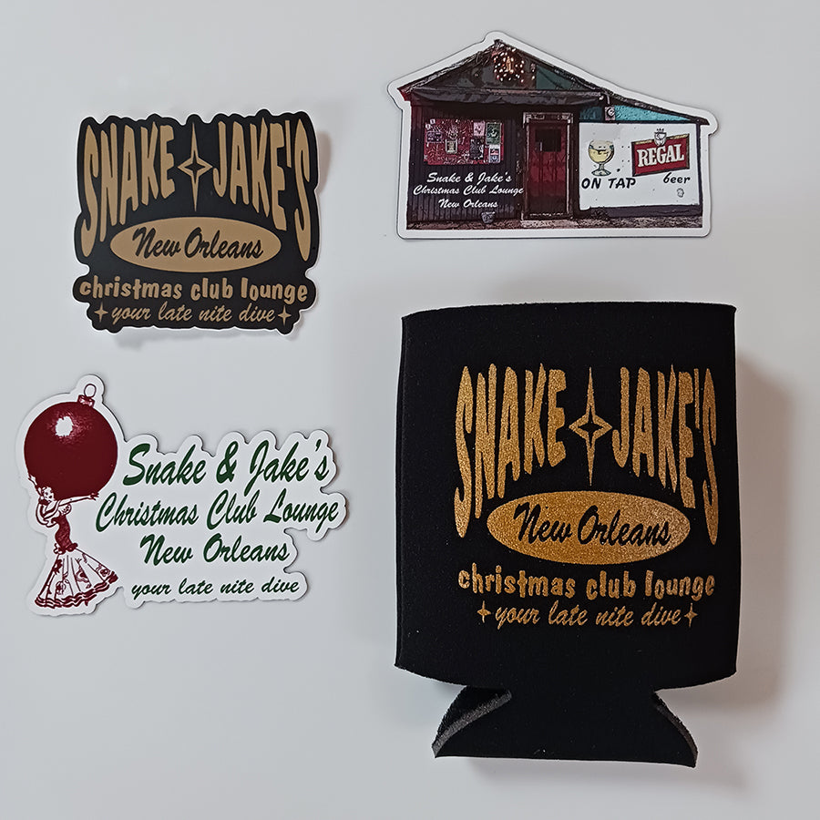 SNAKE & JAKE'S MAGNETS/STICKER/CAN COOLER PACK