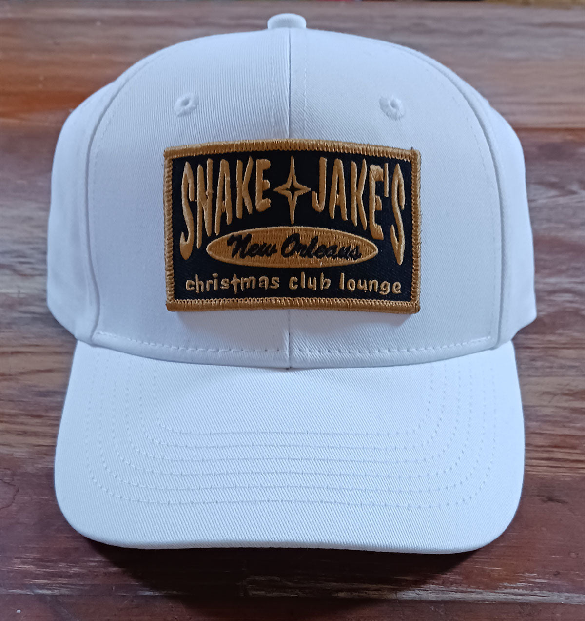 SNAKE & JAKE'S WHITE PATCH CAP